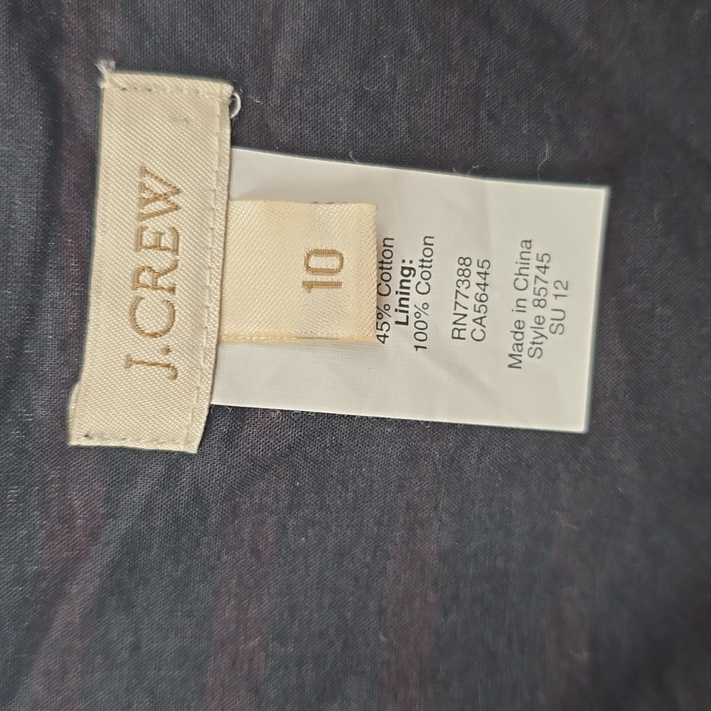 J.Crew Classic Red and Black Stripe Dress size 10 - Picture 3 of 5